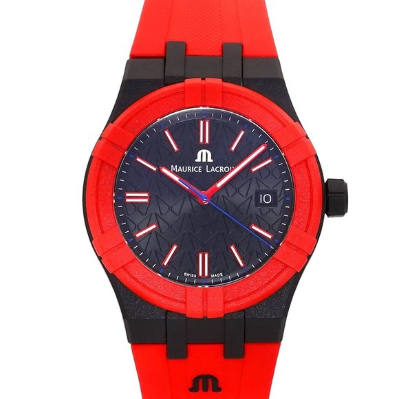 Maurice Lacroix Aikon Tide Mahindra Special Edition AI2008 Men's Watch with D...